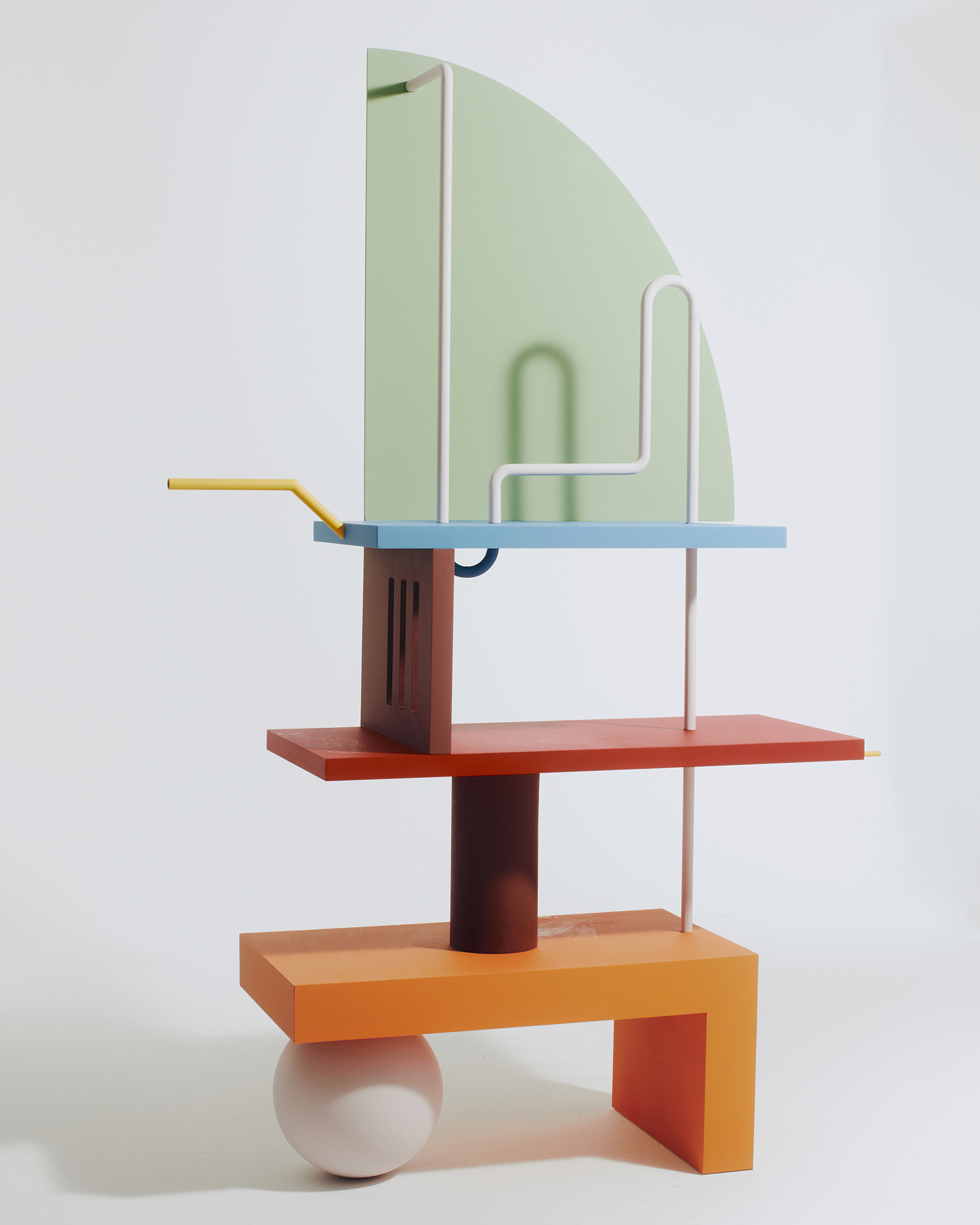 Sculptural object set design for Maison Kitsune by Paris-based set designer Nara Lee (Nara Lee Studio)