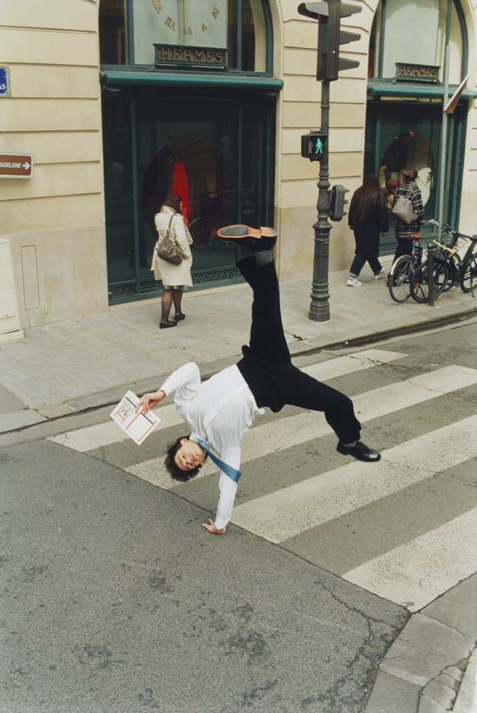 Vibrant and colorful composition set design for Le Monde d’Hermès by Paris-based set designer Nara Lee (Nara Lee Studio)