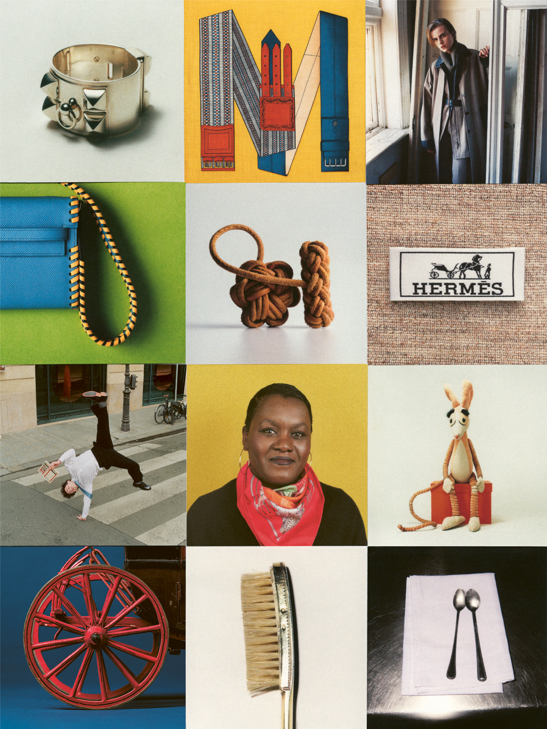 Fashion and object composition set design for Le Monde d’Hermès by Paris-based set designer Nara Lee (Nara Lee Studio)