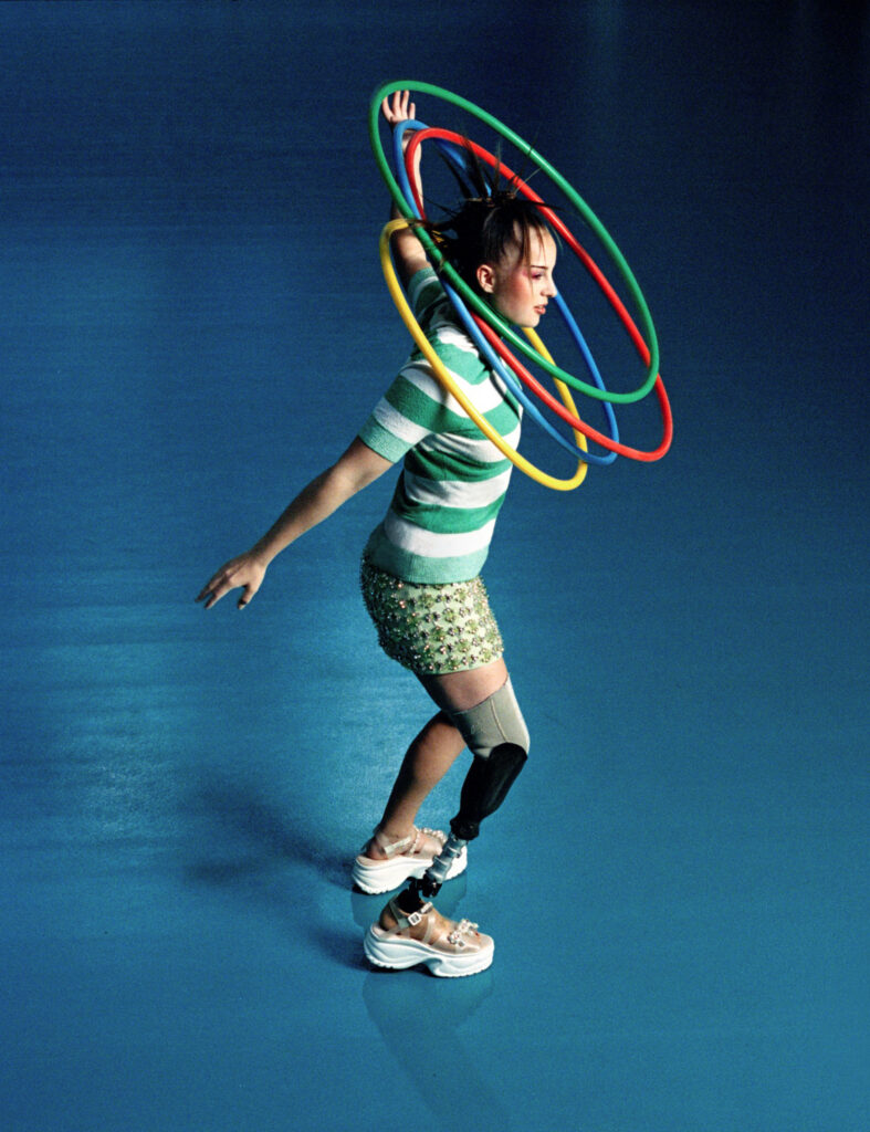 Vibrant runway-inspired set design for Dazed by Paris-based set designer Nara Lee (Nara Lee Studio)