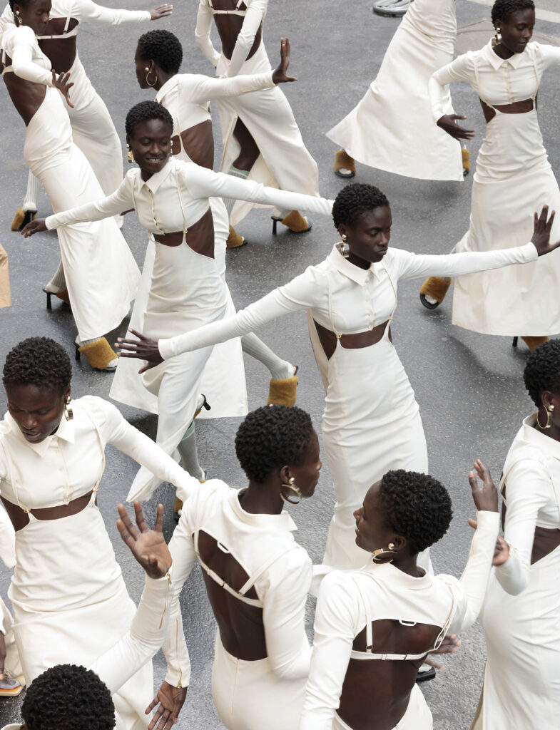 Colorful set design for Dazed magazine editorial by Paris-based set designer Nara Lee (Nara Lee Studio), photographed by Pelle Cass