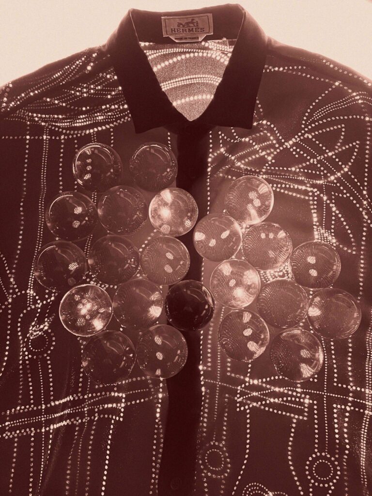 Luxury still life set design for Hermès Le Monde featuring textured and sculptural compositions, created by Paris-based set designer and prop stylist Nara Lee, founder of Nara Lee Studio and nara.world, represented by Lambert Lambert agency, photographed by Paul Kooiker