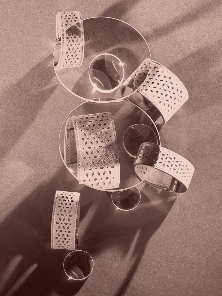 Conceptual still life set design and prop styling for Hermès Le Monde, featuring surreal compositions with signature Hermès products, created by Paris-based set designer Nara Lee (Nara Lee Studio), represented by Lambert Lambert agency, in collaboration with photographer Paul Kooiker