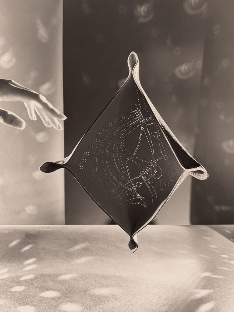 Experimental still life photography for Hermès editorial with conceptual prop styling and bold visual storytelling, by Nara Lee Studio, Paris-based set designer Nara Lee, represented by Lambert Lambert agency, in collaboration with Paul Kooiker