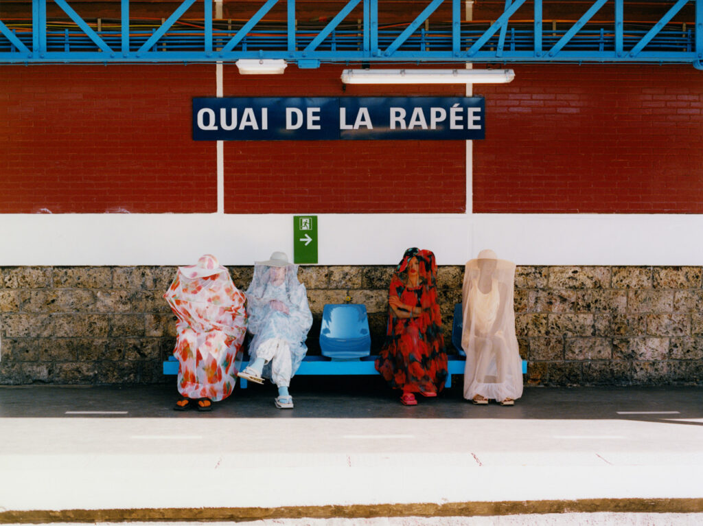 Playful fashion editorial set design in a sports-inspired setting for SSAW by Paris-based set designer Nara Lee (Nara Lee Studio)