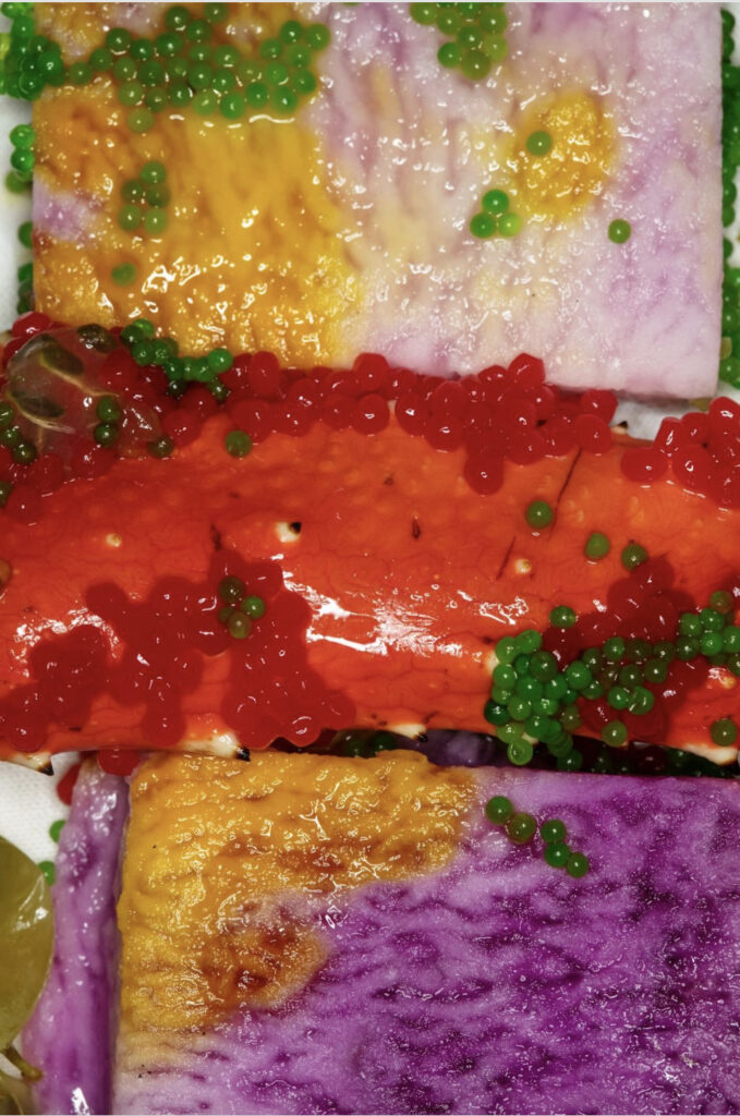 Bold and vibrant food-inspired still life set design for Cartier by Paris-based set designer Nara Lee (Nara Lee Studio)