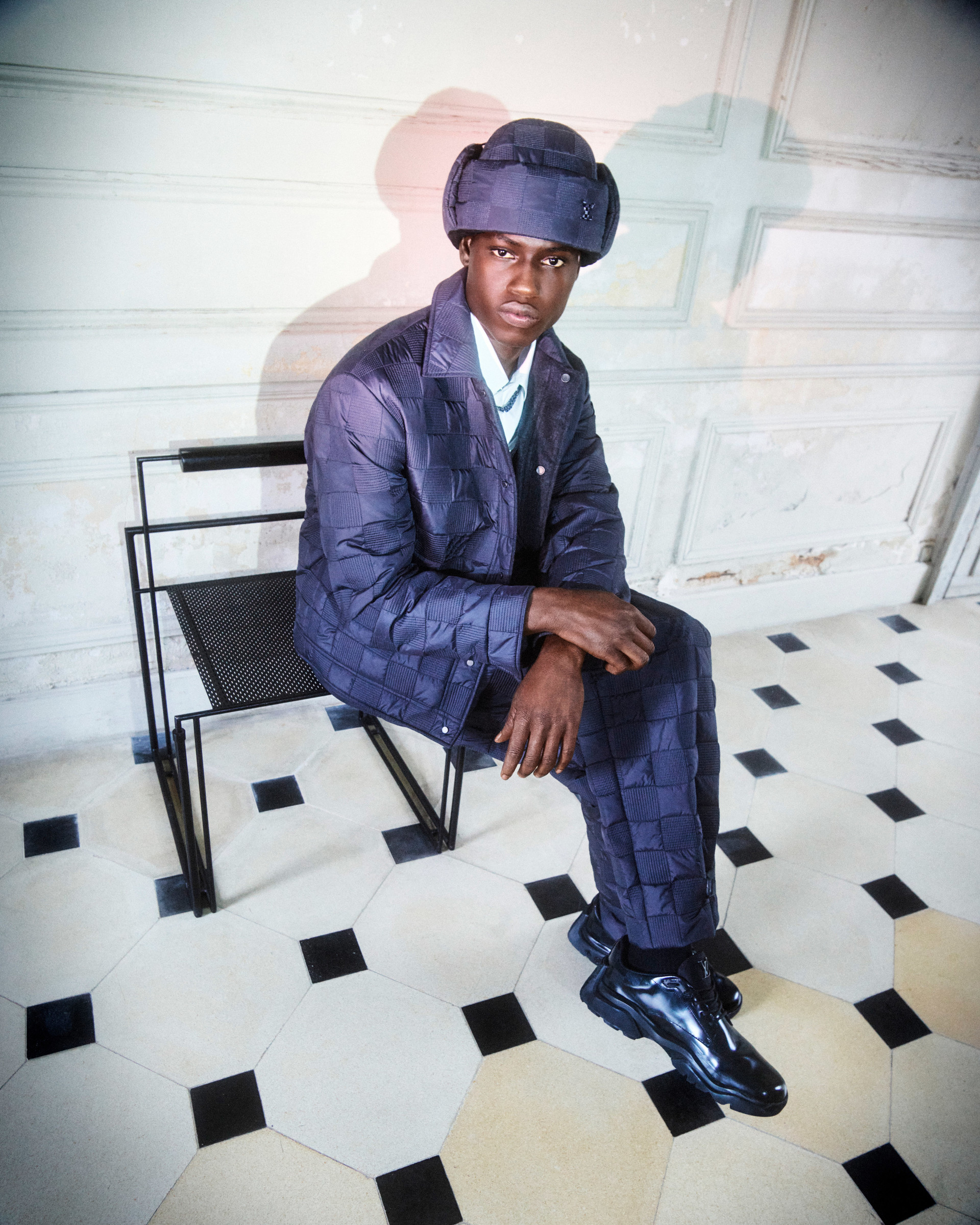 Conceptual floral environment set design for Louis Vuitton by Paris-based set designer Nara Lee (Nara Lee Studio)