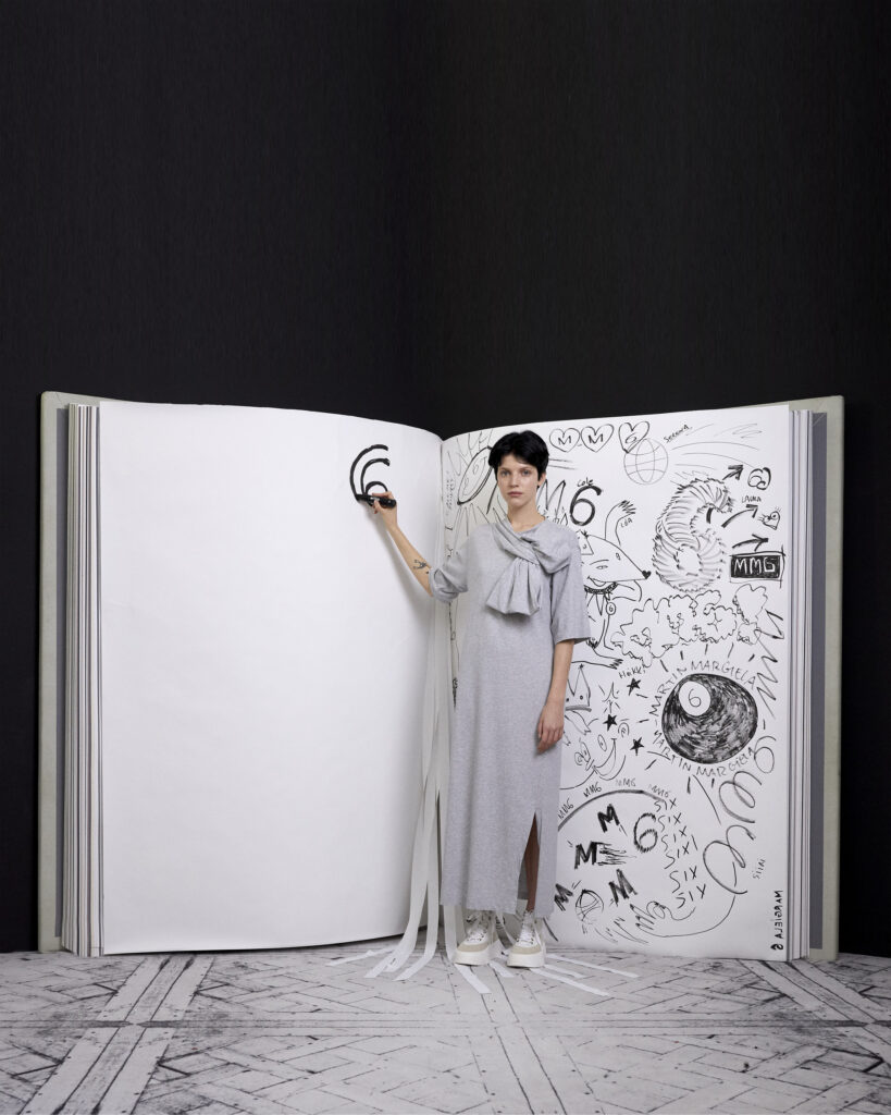 Conceptual office set design for MM6 Maison Margiela by Paris-based set designer Nara Lee (Nara Lee Studio)