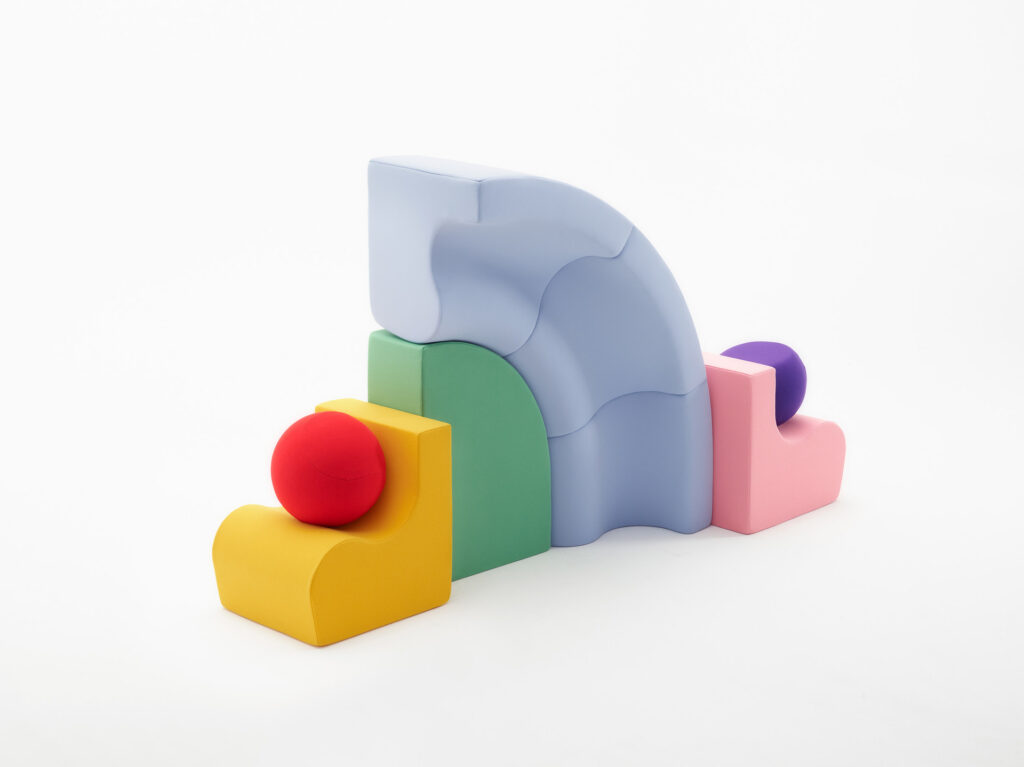 Colorful furniture design by nara.world, created by Paris-based set designer Nara Lee (Nara Lee Studio)