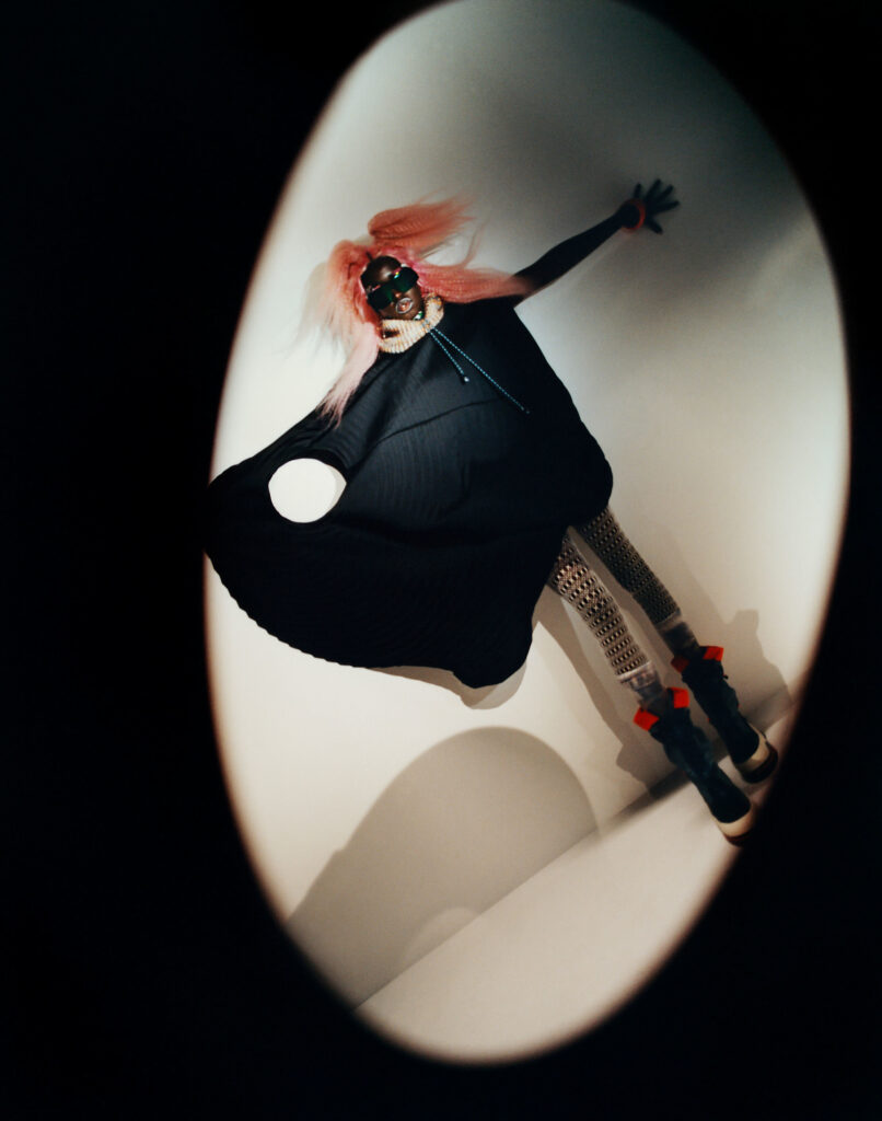 Colorful set design for Re-Edition fashion editorial by Paris-based set designer Nara Lee (Nara Lee Studio)