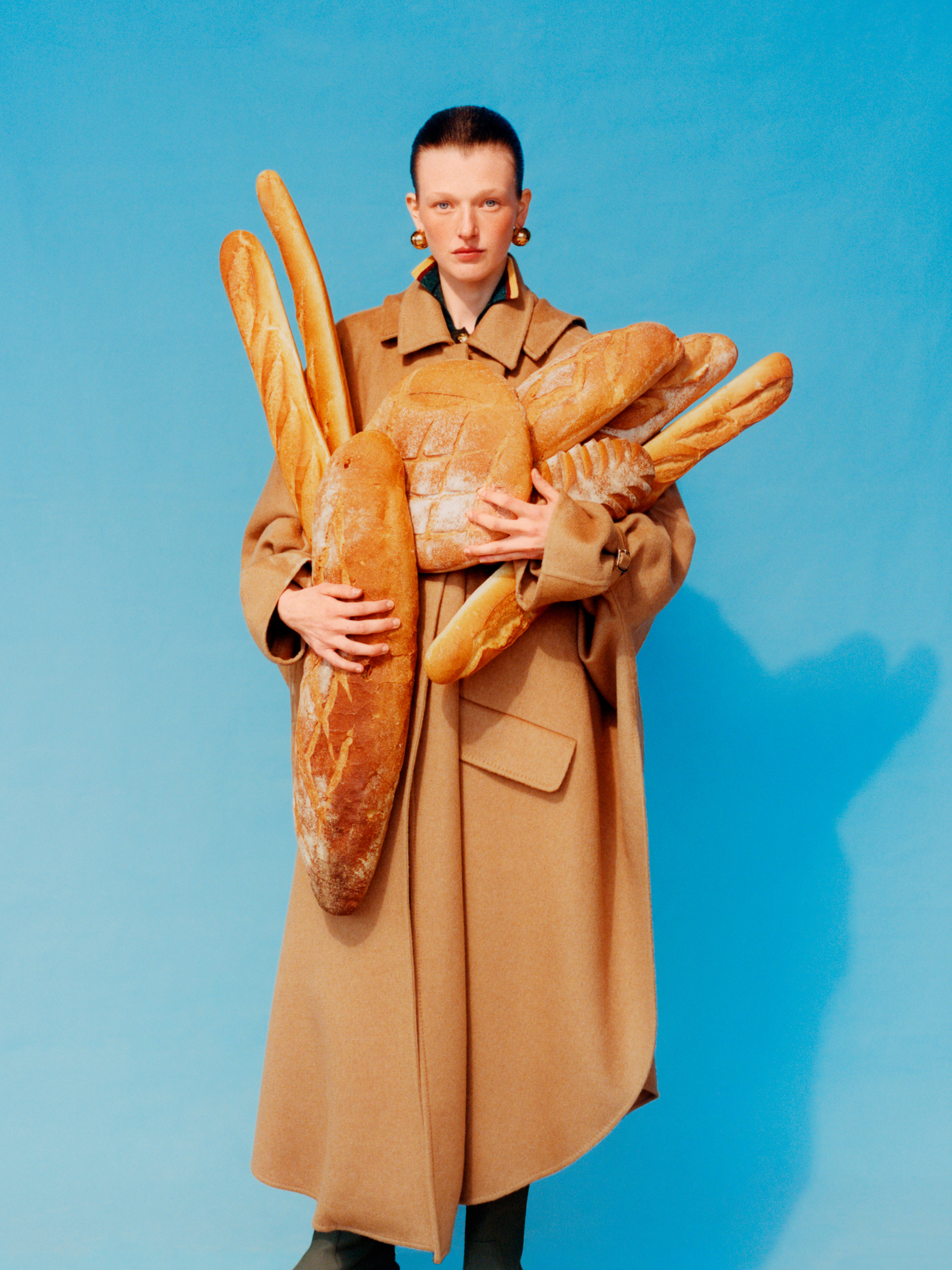 colorful set design for Vogue France editorial in Normandie, featuring bold visual compositions, by Paris-based set designer Nara Lee, founder of Nara Lee Studio and nara.world, represented by Lambert Lambert agency, photographed by Osma Harvilahti