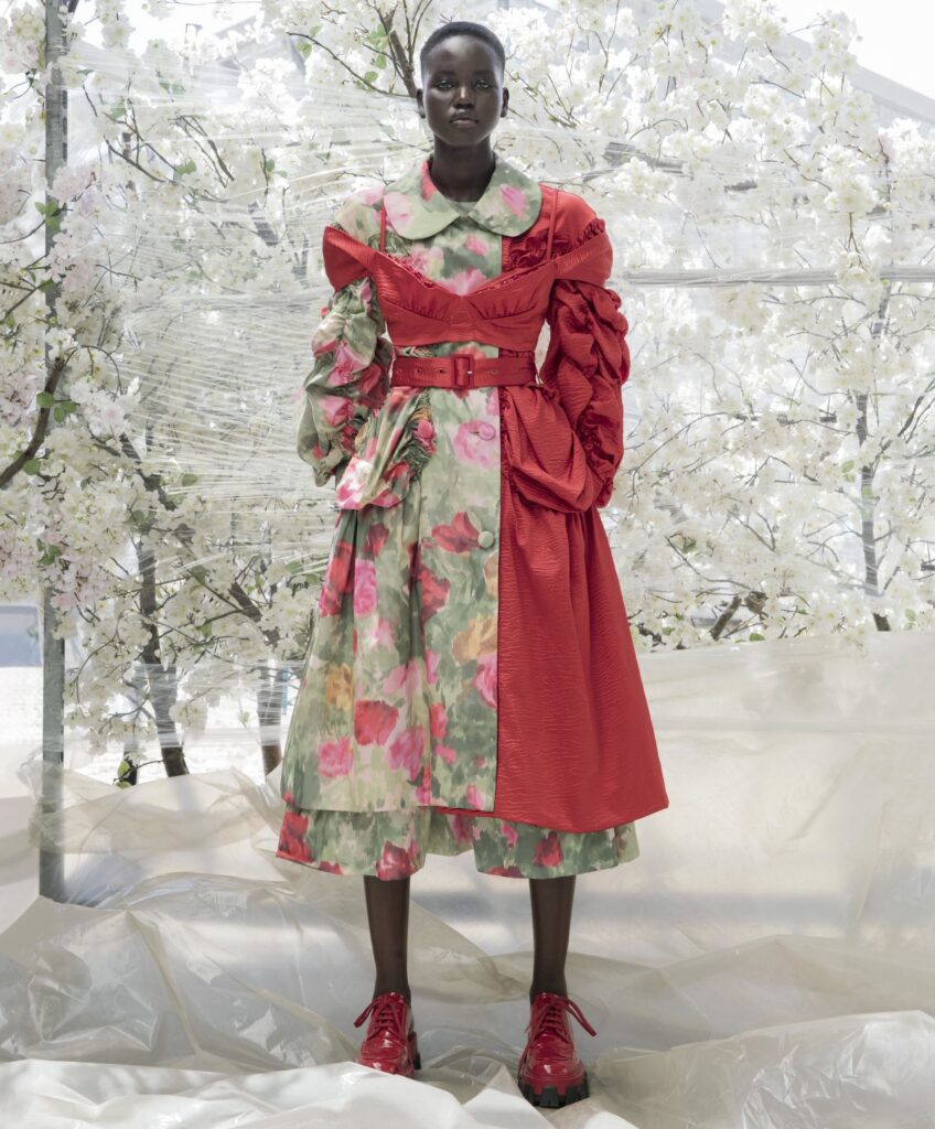 Natural and outdoor-inspired set design for Vogue US editorial by Paris-based set designer Nara Lee (Nara Lee Studio)